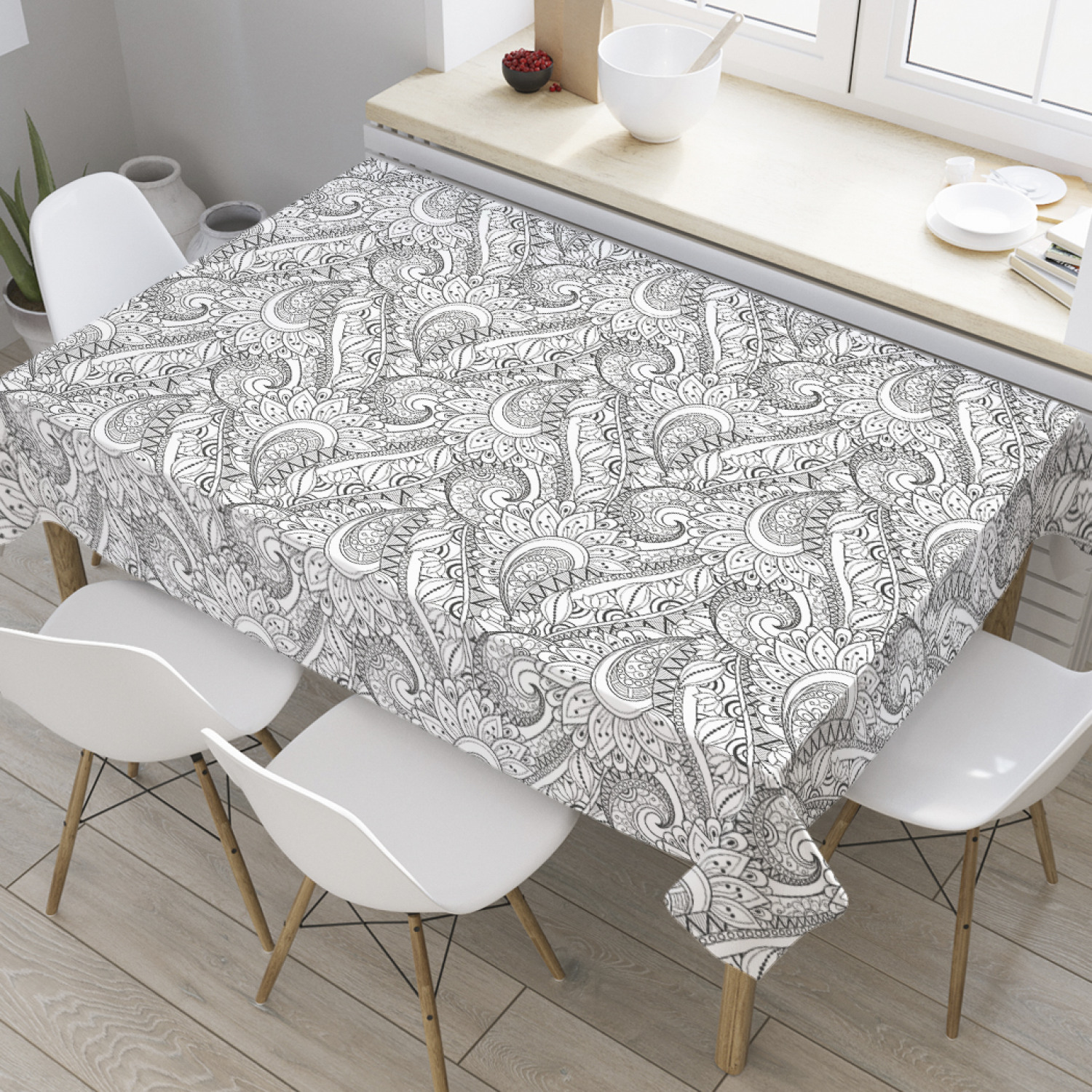 Скатерть прямоугольная JoyArty "Орнаментальные волны" из оксфорда, 120x145 см, Серый, Орнаментальные волны
Скатерть прямоугольная JoyArty "Орнаментальные волны" из оксфорда, 120x145 см, Серый, Орнаментальные волны