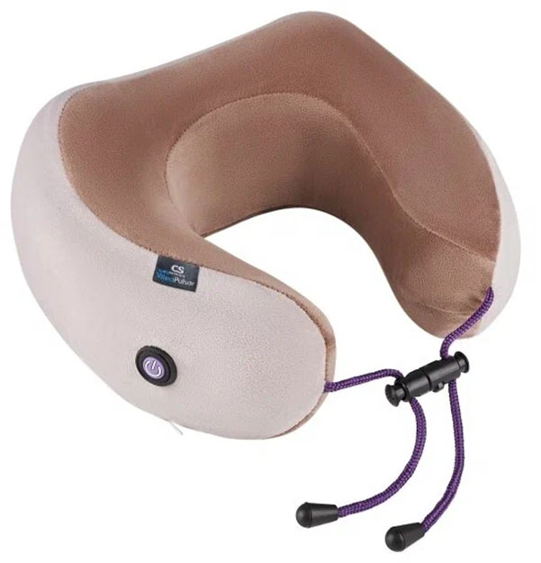 фото Массажная подушка cs medica vibrapulsar cs-cv4 relax, бежевый