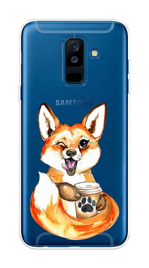 Чехол на Samsung Galaxy A6 Plus "Подмигивающая лиса с кофе", Оранжевый;белый;коричневый, 26050-4
Чехол на Samsung Galaxy A6 Plus "Подмигивающая лиса с кофе", Оранжевый;белый;коричневый, 26050-4