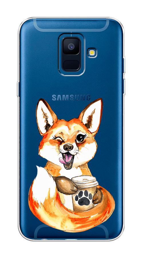 Чехол на Samsung Galaxy A6 "Подмигивающая лиса с кофе", Оранжевый;белый;коричневый, 25950-4
Чехол на Samsung Galaxy A6 "Подмигивающая лиса с кофе", Оранжевый;белый;коричневый, 25950-4