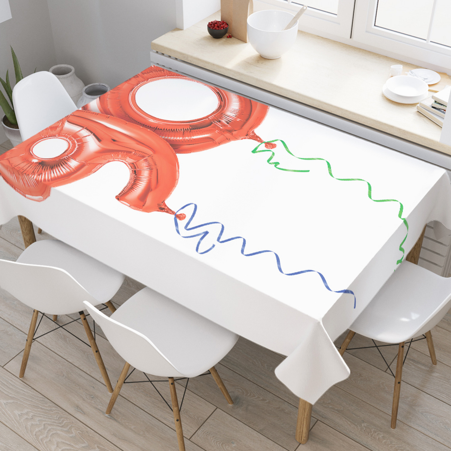 Скатерть прямоугольная JoyArty "Шары на 90-летия" из оксфорда, 120x145 см, Белый, Шары на 90-летия 
Скатерть прямоугольная JoyArty "Шары на 90-летия" из оксфорда, 120x145 см, Белый, Шары на 90-летия