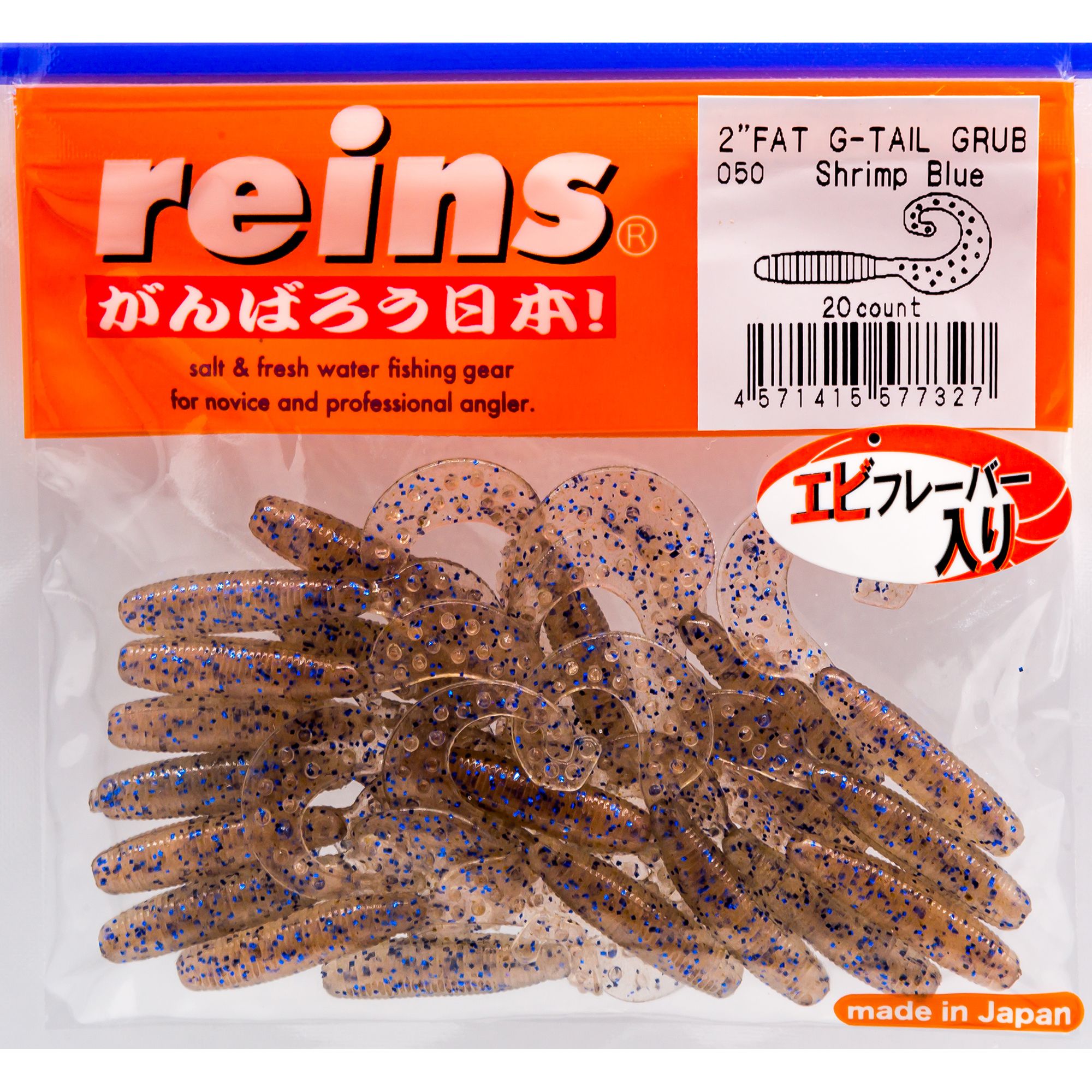 Силиконовая приманка Reins Fat Gtail Grub 50 мм цвет 050 Shrimp Blue 20 шт, Fat Gtail Grub
Силиконовая приманка Reins Fat Gtail Grub 50 мм цвет 050 Shrimp Blue 20 шт, Fat Gtail Grub