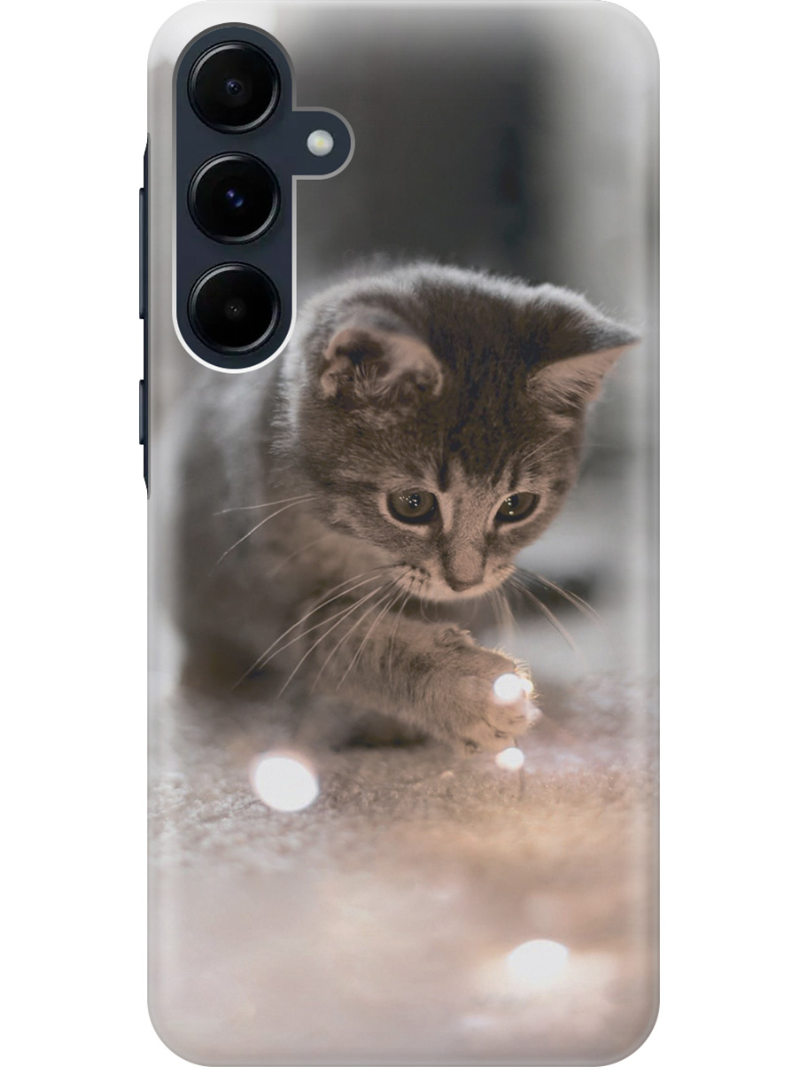 Силиконовый чехол на Samsung Galaxy A55 с рисунком "Котенок и свет", Белый;коричневый;серый, 20012126
Силиконовый чехол на Samsung Galaxy A55 с рисунком "Котенок и свет", Белый;коричневый;серый, 20012126