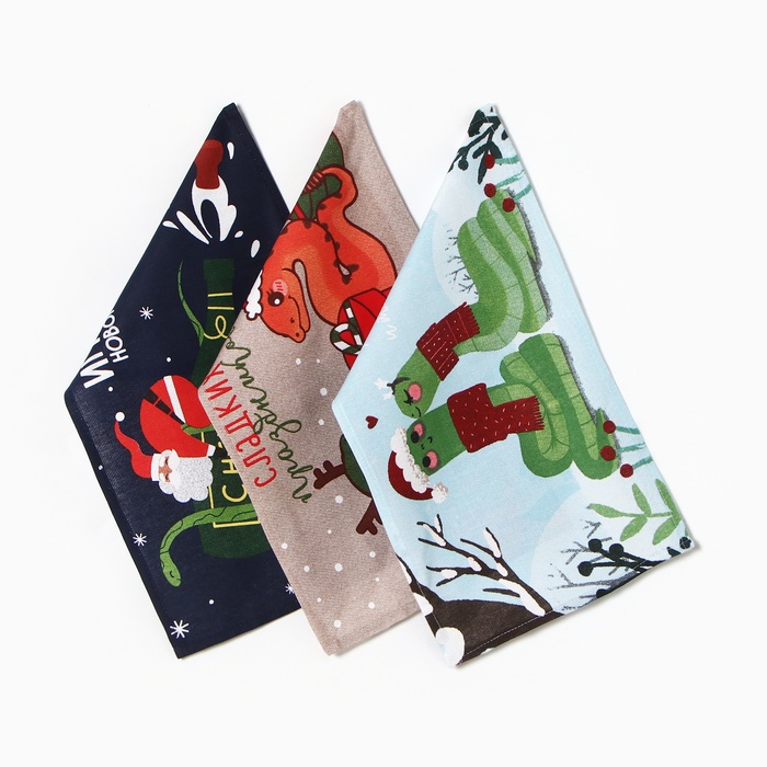 Набор полотенец Доляна новогодний"Сладких праздников" 28х46 см - 3 шт, хлопок, рогожк, Разноцветный
Набор полотенец Доляна новогодний"Сладких праздников" 28х46 см - 3 шт, хлопок, рогожк, Разноцветный