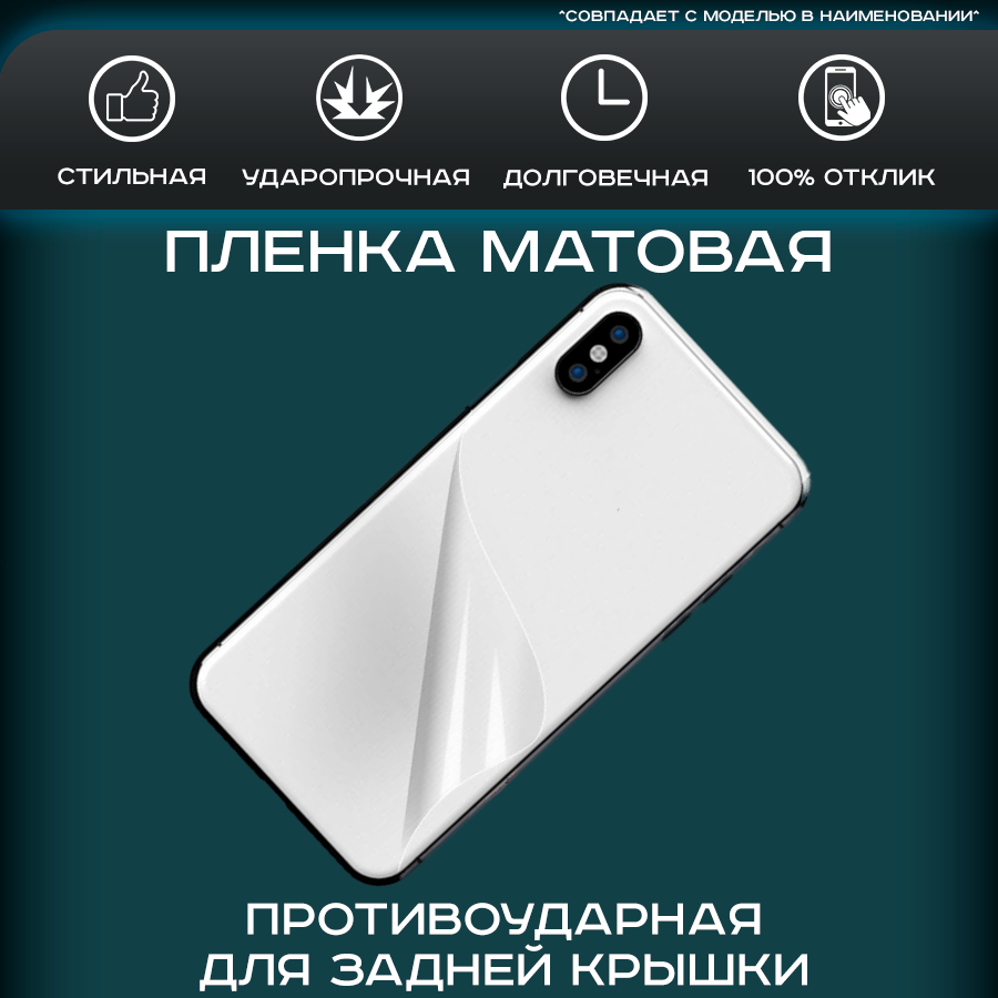 Защитная пленка на заднюю крышку для Vivo X60 Pro матовая, гидрогелевая, 2шт., Vivo X60 Pro
Защитная пленка на заднюю крышку для Vivo X60 Pro матовая, гидрогелевая, 2шт., Vivo X60 Pro