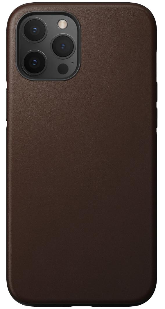 фото Чехол nomad rugged leather magsafe (nm01970385) для iphone 12 pro max (rustic brown)