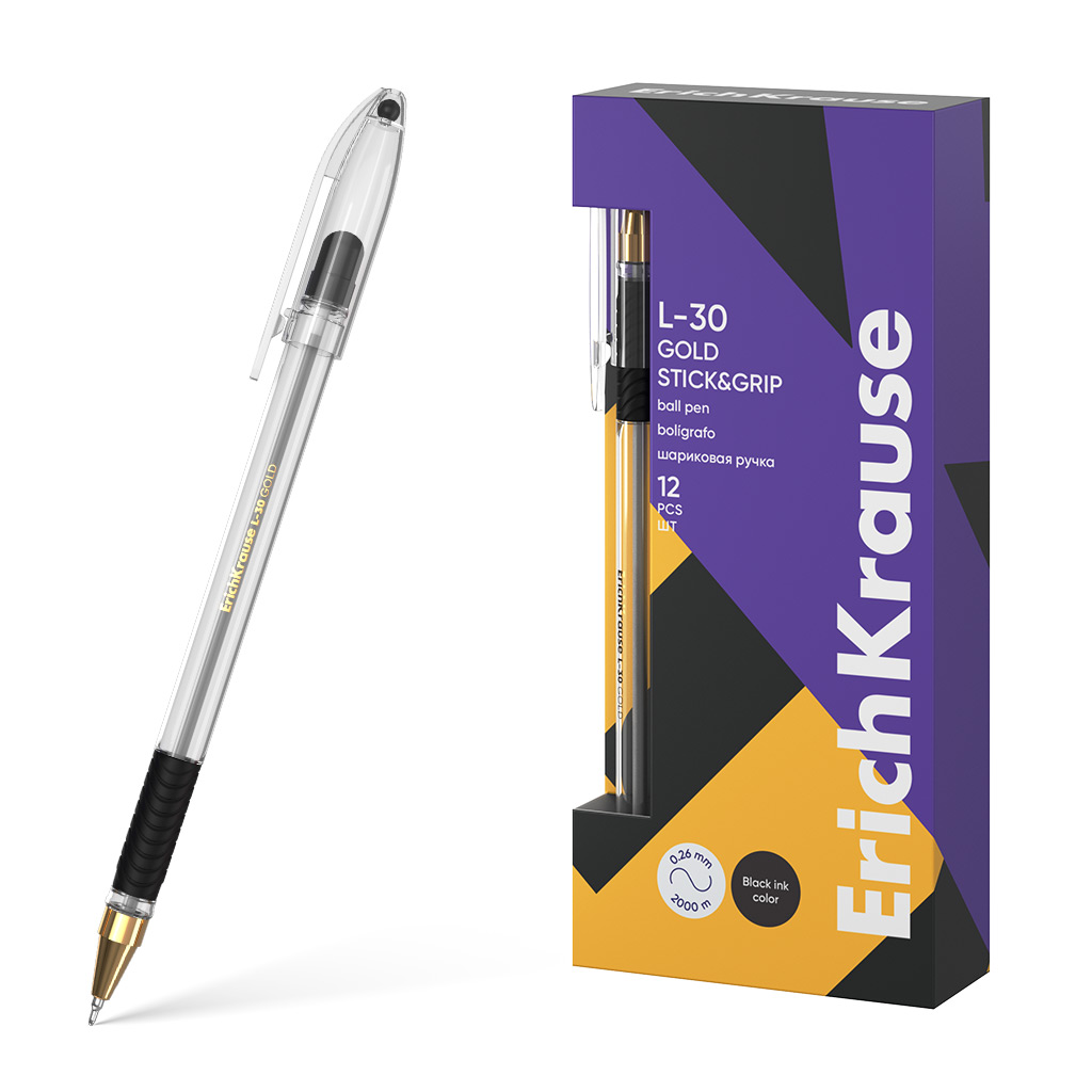 Ручка шариковая ErichKrause L-30 Gold Stick&Grip Classic 61042 0,7 в коробке по 12 штук
Ручка шариковая ErichKrause L-30 Gold Stick&Grip Classic 61042 0,7 в коробке по 12 штук