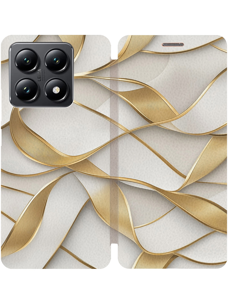 Чехол-книжка на Xiaomi 14T с принтом "Волны из золота" золотой, Золотистый;белый, 785978431
Чехол-книжка на Xiaomi 14T с принтом "Волны из золота" золотой, Золотистый;белый, 785978431