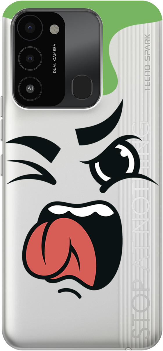 Силиконовый чехол на Tecno Spark 8C / Go 2022 "Nasty Face", Прозрачный;зеленый;белый, 20001472
Силиконовый чехол на Tecno Spark 8C / Go 2022 "Nasty Face", Прозрачный;зеленый;белый, 20001472