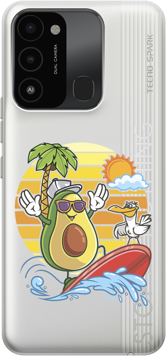 Силиконовый чехол на Tecno Spark 8C / Go 2022 "Avocado Surfer", Прозрачный;желтый;зеленый;фиолетовый, 20001472
Силиконовый чехол на Tecno Spark 8C / Go 2022 "Avocado Surfer", Прозрачный;желтый;зеленый;фиолетовый, 20001472
