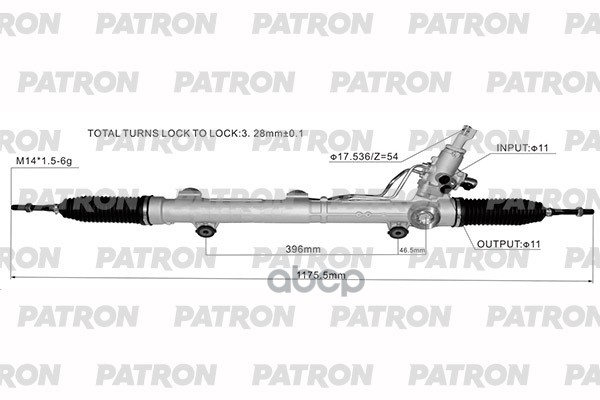Рейка рулевая MERCEDES-BENZ M-CLASS (W164) 05- GL-CLASS (X164) 06- PATRON PSG1057
Рейка рулевая MERCEDES-BENZ M-CLASS (W164) 05- GL-CLASS (X164) 06- PATRON PSG1057