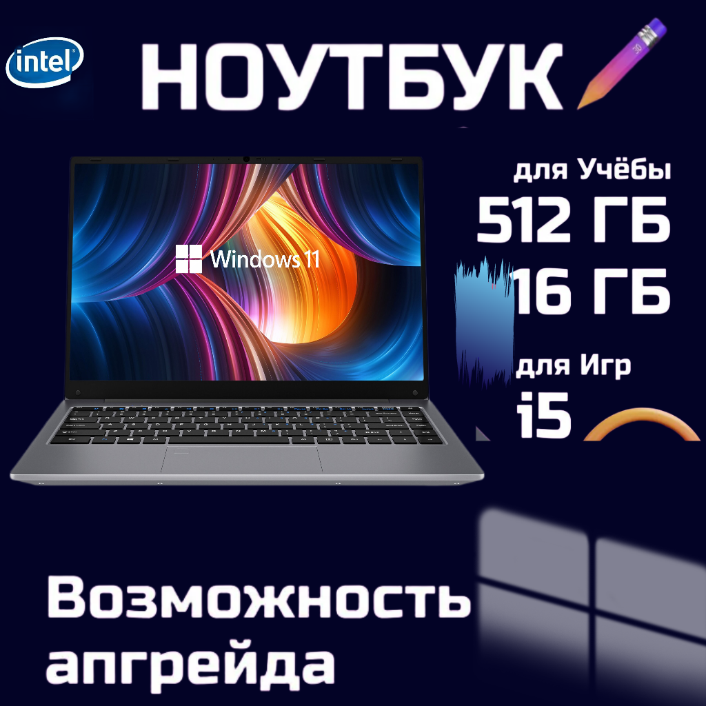 Ноутбук WIXG Core i5 серебристый (RAM 16 ГБ, SSD512 ГБ, IPS Full HD 1920x1080), Core i5
Ноутбук WIXG Core i5 серебристый (RAM 16 ГБ, SSD512 ГБ, IPS Full HD 1920x1080), Core i5