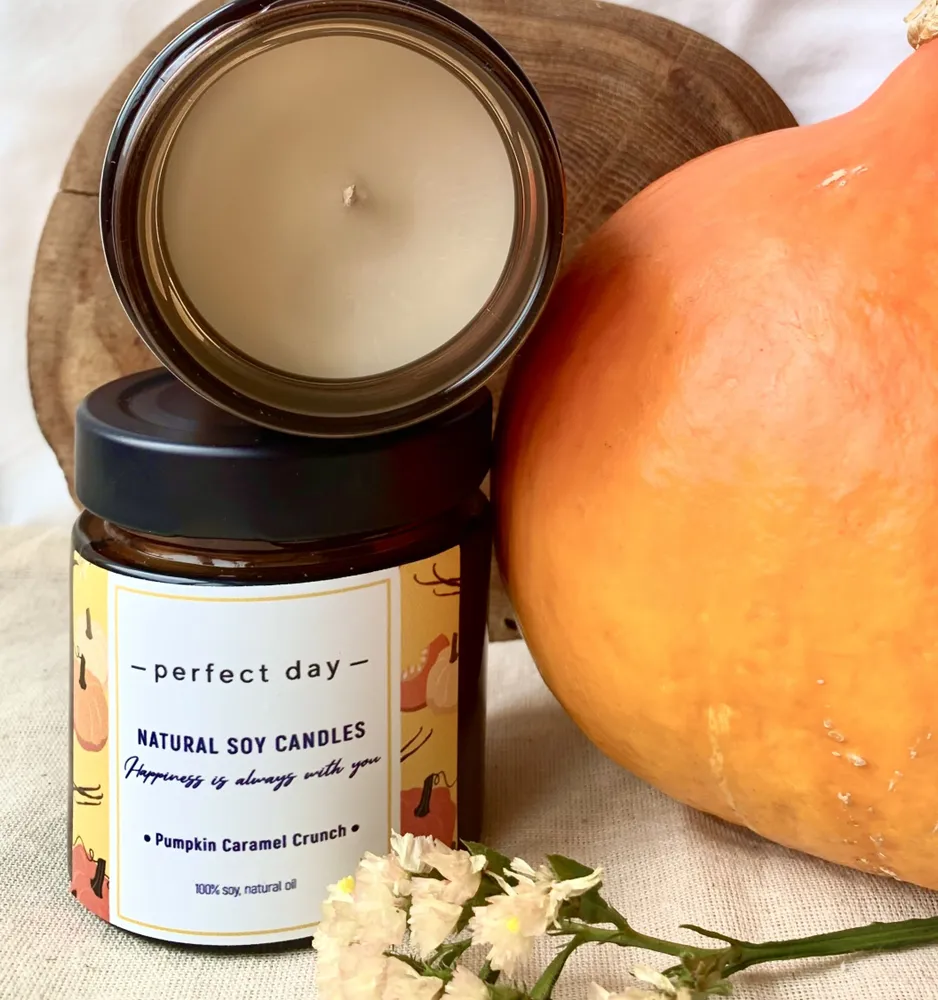 Свеча ароматическая Pumpkin тыквенный карамельный кранч, Pumpkin Caramel Crunch / Тыквенный карамельный кранч хлопоквый фитиль
Свеча ароматическая Pumpkin тыквенный карамельный кранч, Pumpkin Caramel Crunch / Тыквенный карамельный кранч хлопоквый фитиль