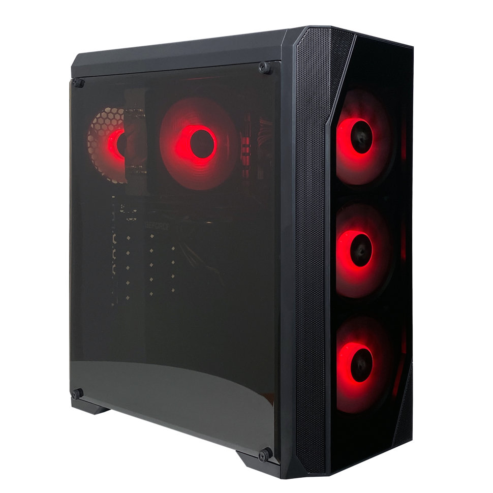 фото Настольный компьютер robotcomp м16 2.0 v2 magic red black/red