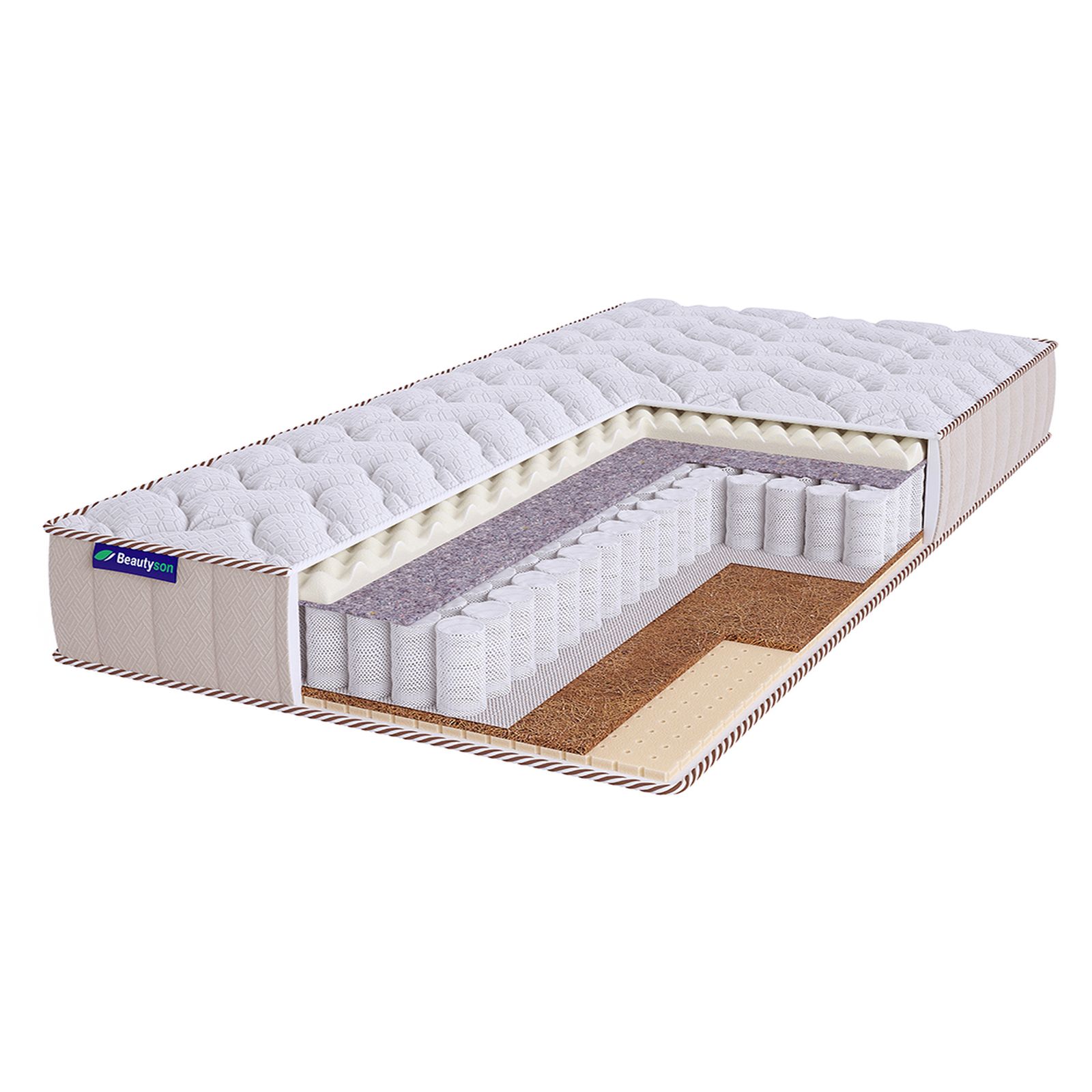 Матрас Beautyson Roll Spring Massage Mix S600 Lux, 105х170, 21 см, пружинный, Белый, Roll Spring Massage Mix S600 Lux
Матрас Beautyson Roll Spring Massage Mix S600 Lux, 105х170, 21 см, пружинный, Белый, Roll Spring Massage Mix S600 Lux