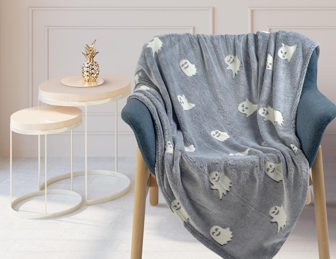 Плед Guten Morgen, Велсофт, Жаккардовый, Привидения, 29818545 
Плед Guten Morgen, Велсофт, Жаккардовый, Привидения, 29818545