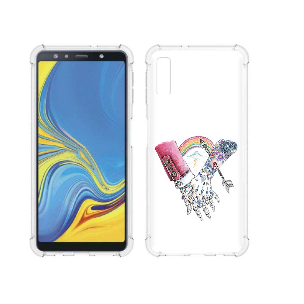 Чехол MyPads Tocco для Samsung Galaxy A7 (2018) абстракция руки в татуировках, Прозрачный, Tocco
Чехол MyPads Tocco для Samsung Galaxy A7 (2018) абстракция руки в татуировках, Прозрачный, Tocco