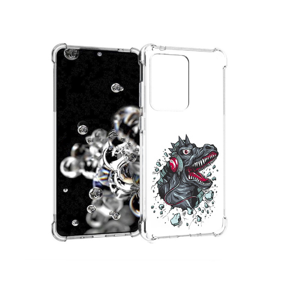 Чехол MyPads Tocco для Samsung Galaxy S20 Ultra Нарисованный динозавр в наушниках, Прозрачный, Tocco
Чехол MyPads Tocco для Samsung Galaxy S20 Ultra Нарисованный динозавр в наушниках, Прозрачный, Tocco