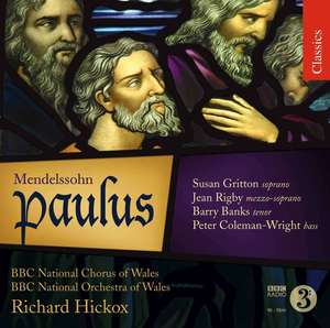 Mendelssohn: Paulas / BBCNational Chorus of Wales, BBC National Orchestra of Wales, Richar, 2 CD
Mendelssohn: Paulas / BBCNational Chorus of Wales, BBC National Orchestra of Wales, Richar, 2 CD