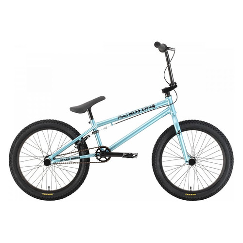 Велосипед STARK Madness 4 (2021), BMX (взрослый), колеса 20", голубой/черный, 12.5кг [hd00
Велосипед STARK Madness 4 (2021), BMX (взрослый), колеса 20", голубой/черный, 12.5кг [hd00