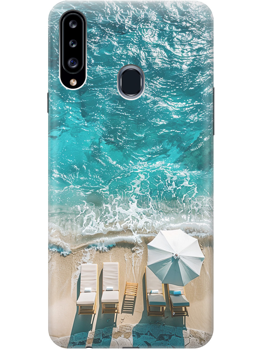 Силиконовый чехол на Samsung Galaxy A20s с принтом "Лазурное море", Прозрачный;голубой;бежевый, 722003341
Силиконовый чехол на Samsung Galaxy A20s с принтом "Лазурное море", Прозрачный;голубой;бежевый, 722003341