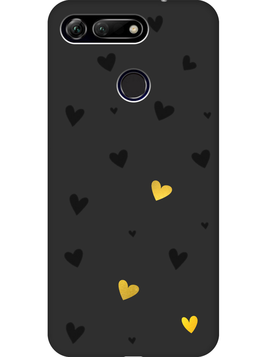 Силиконовый чехол на Honor View 20 (V20) с принтом "Черные сердечки" матовый черный, Черный;золотистый, 720257791
Силиконовый чехол на Honor View 20 (V20) с принтом "Черные сердечки" матовый черный, Черный;золотистый, 720257791