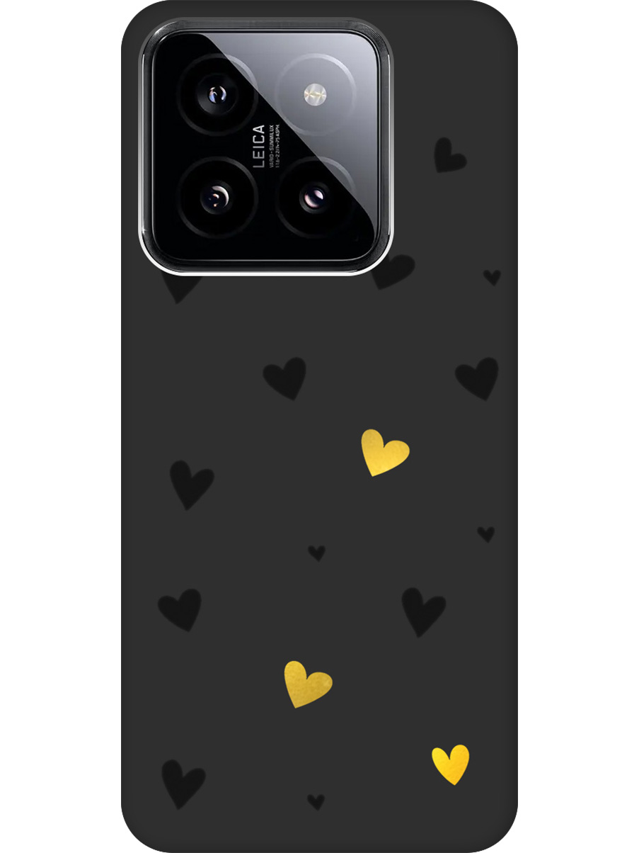 Силиконовый чехол на Xiaomi 14 с принтом "Черные сердечки" матовый черный, Черный;золотистый, 777769991
Силиконовый чехол на Xiaomi 14 с принтом "Черные сердечки" матовый черный, Черный;золотистый, 777769991