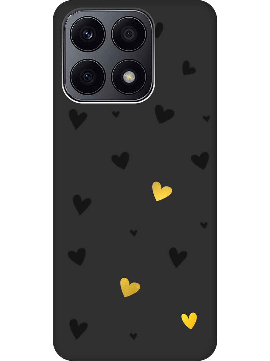 Силиконовый чехол на Honor X8a с принтом "Черные сердечки" матовый черный, Черный;золотистый, 768741691
Силиконовый чехол на Honor X8a с принтом "Черные сердечки" матовый черный, Черный;золотистый, 768741691