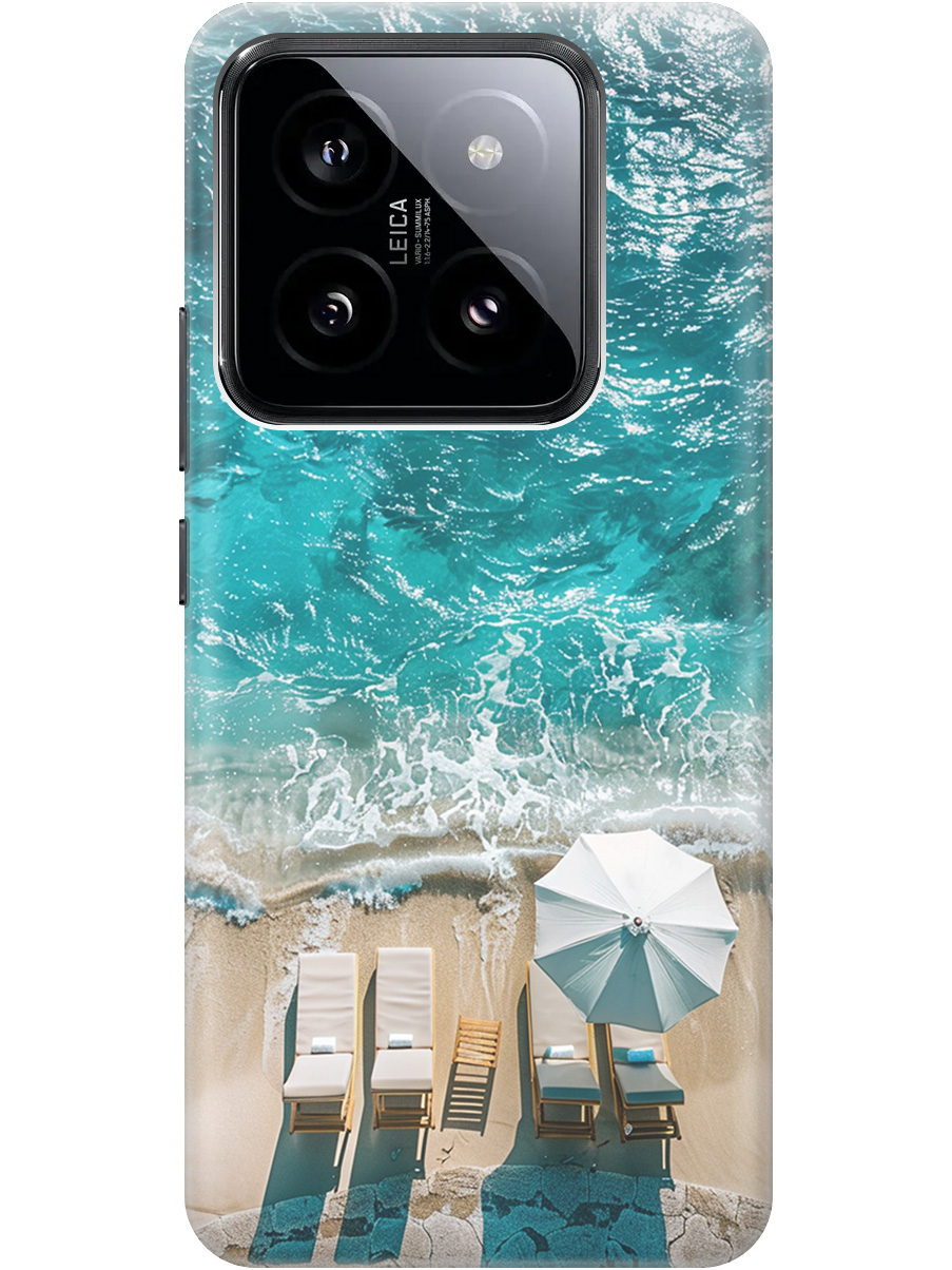 Силиконовый чехол на Xiaomi 14 Pro с принтом "Лазурное море", Прозрачный;голубой;бежевый, 777771041
Силиконовый чехол на Xiaomi 14 Pro с принтом "Лазурное море", Прозрачный;голубой;бежевый, 777771041