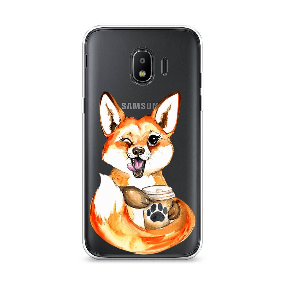 Чехол на Samsung Galaxy J2 2018 "Подмигивающая лиса с кофе", Оранжевый;белый;коричневый, 25650-4
Чехол на Samsung Galaxy J2 2018 "Подмигивающая лиса с кофе", Оранжевый;белый;коричневый, 25650-4