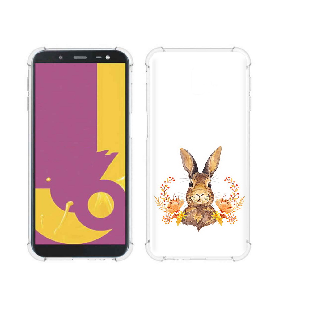 Чехол MyPads Tocco для Samsung Galaxy J6+ (2018) зайка в цветах (PT119175.557.349), Прозрачный, Tocco 
Чехол MyPads Tocco для Samsung Galaxy J6+ (2018) зайка в цветах (PT119175.557.349), Прозрачный, Tocco