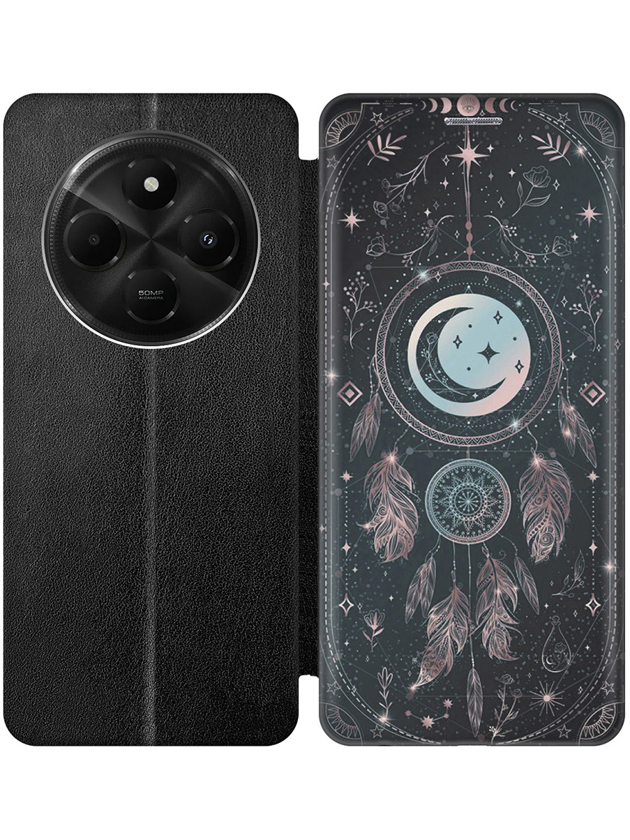 Чехол-книжка на Xiaomi Redmi 14C / Poco C75 с принтом "Ловец снов и месяц" черный, Черный;голубой;серый, 786715785
Чехол-книжка на Xiaomi Redmi 14C / Poco C75 с принтом "Ловец снов и месяц" черный, Черный;голубой;серый, 786715785