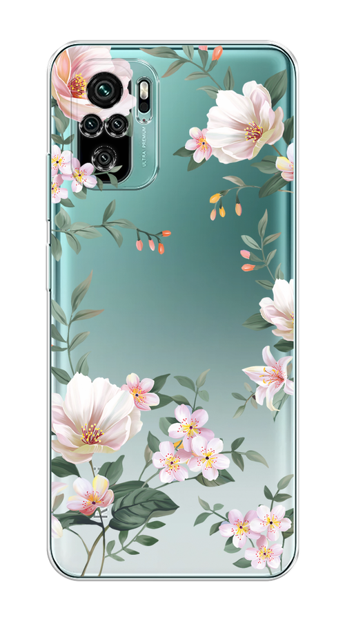 Чехол на Xiaomi Redmi Note 10/Note 10S/Poco M5s "Beautiful white flowers", Бежевый;зеленый, 316250-1
Чехол на Xiaomi Redmi Note 10/Note 10S/Poco M5s "Beautiful white flowers", Бежевый;зеленый, 316250-1