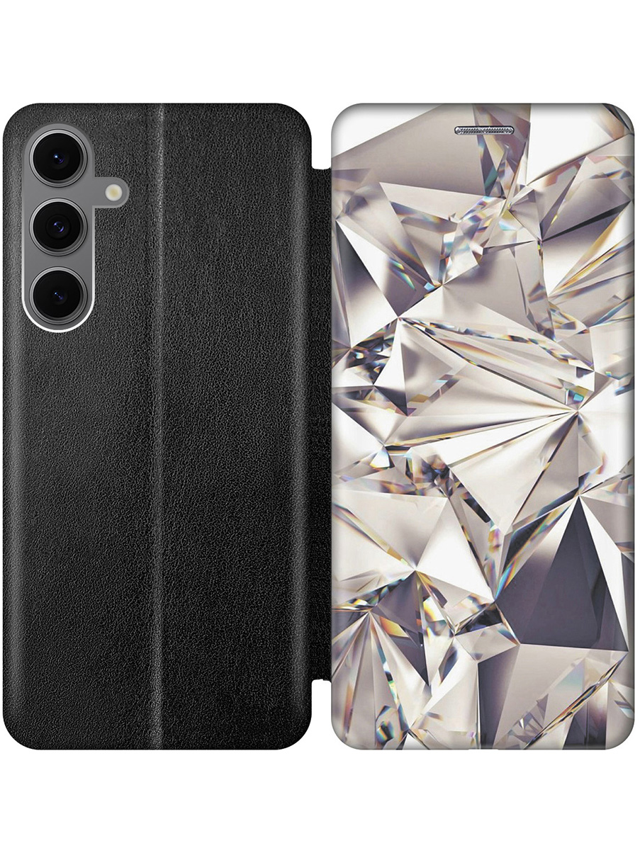 Чехол-книжка на Samsung Galaxy S24 FE с принтом "Алмазные грани" черный, Черный;серый, 786718131
Чехол-книжка на Samsung Galaxy S24 FE с принтом "Алмазные грани" черный, Черный;серый, 786718131