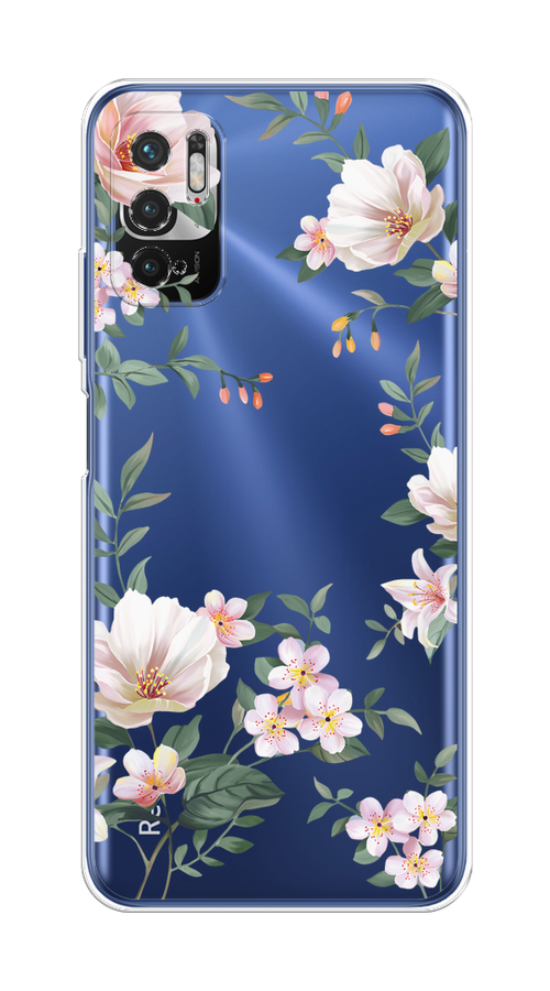 Чехол на Xiaomi Redmi Note 10T/Note 10 5G/Poco M3 Pro "Beautiful white flowers", Бежевый;зеленый, 310850-1
Чехол на Xiaomi Redmi Note 10T/Note 10 5G/Poco M3 Pro "Beautiful white flowers", Бежевый;зеленый, 310850-1