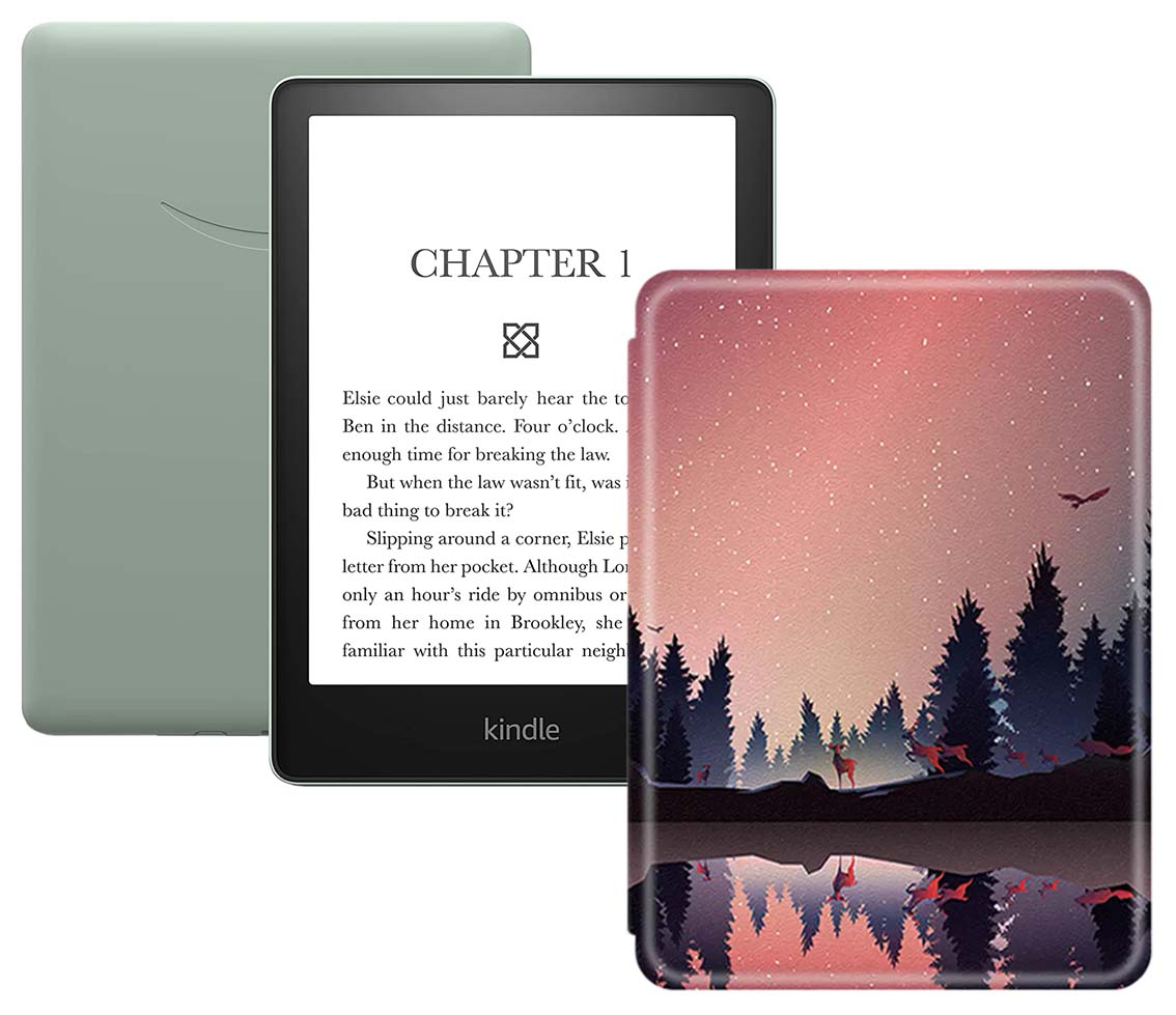 Электронная книга Amazon Kindle PaperWhite 2021 16Gb SO Agave Green с обложкой Forest, Зеленый;розовый;фиолетовый, Kindle PaperWhite
Электронная книга Amazon Kindle PaperWhite 2021 16Gb SO Agave Green с обложкой Forest, Зеленый;розовый;фиолетовый, Kindle PaperWhite