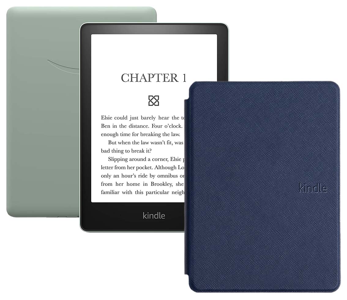 Электронная книга Amazon Kindle PaperWhite 2021 16Gb SO Agave Green с обложкой Blue, Зеленый;синий, Kindle PaperWhite
Электронная книга Amazon Kindle PaperWhite 2021 16Gb SO Agave Green с обложкой Blue, Зеленый;синий, Kindle PaperWhite