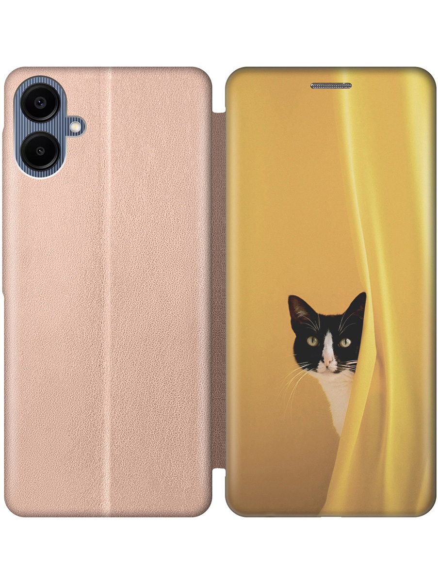 Чехол-книжка на Samsung Galaxy A06 с принтом "Выглядывающий котик" золотой, Золотистый;белый;желтый;черный, 786717512
Чехол-книжка на Samsung Galaxy A06 с принтом "Выглядывающий котик" золотой, Золотистый;белый;желтый;черный, 786717512