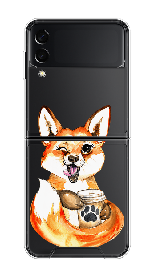 Чехол на Samsung Galaxy Z Flip 3 "Подмигивающая лиса с кофе", Оранжевый;белый;коричневый, 2103750-4
Чехол на Samsung Galaxy Z Flip 3 "Подмигивающая лиса с кофе", Оранжевый;белый;коричневый, 2103750-4