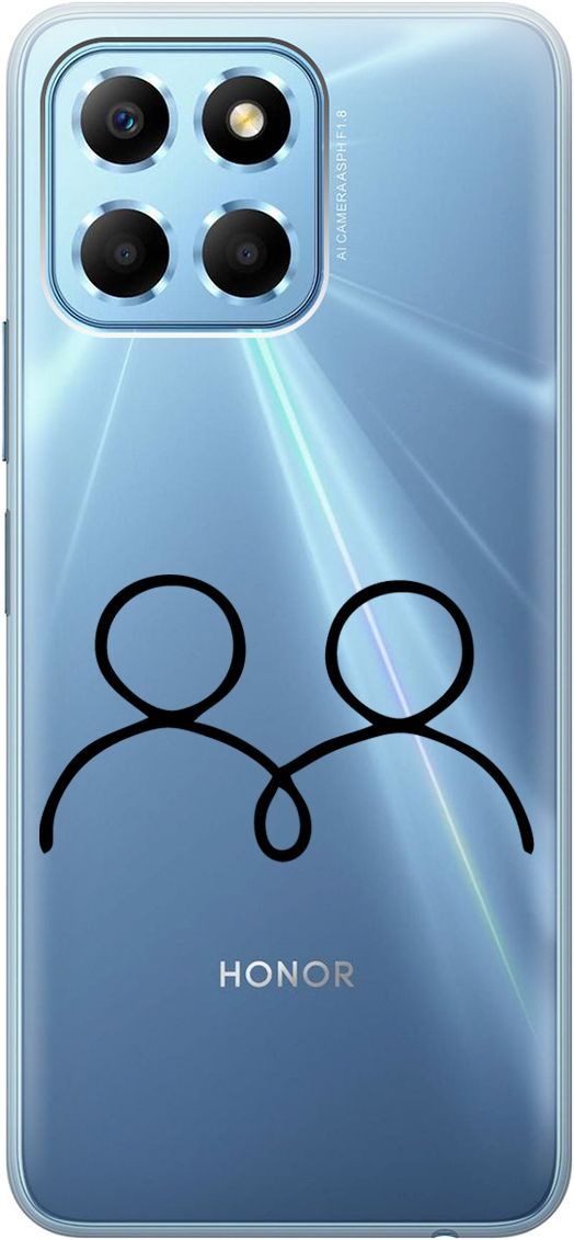 Чехол на Honor X6/X8 5G с 3D принтом "Couple Lines" прозрачный, Прозрачный;черный, 158178 
Чехол на Honor X6/X8 5G с 3D принтом "Couple Lines" прозрачный, Прозрачный;черный, 158178