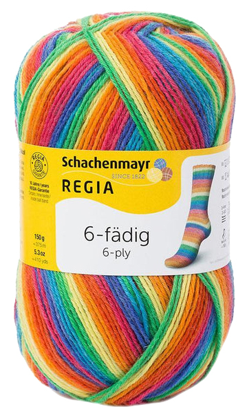 Пряжа для вязания Regia 9801285 6-fadig (06367, rainbow color), Разноцветный, Regia 6-fadig Color 150g
Пряжа для вязания Regia 9801285 6-fadig (06367, rainbow color), Разноцветный, Regia 6-fadig Color 150g