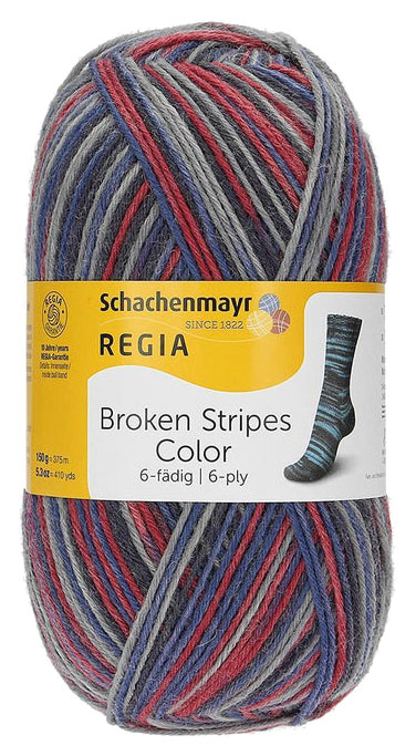 Пряжа для вязания Regia 9801285 6-fadig (01145, Broken Stripes Color), Разноцветный, Regia 6-fadig Color 150g
Пряжа для вязания Regia 9801285 6-fadig (01145, Broken Stripes Color), Разноцветный, Regia 6-fadig Color 150g
