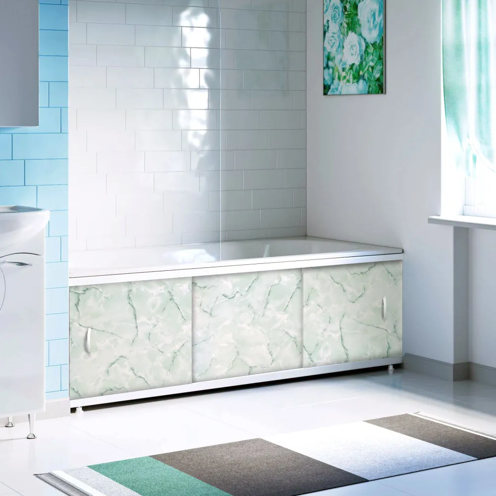 Экран под ванну пластиковый Alavann Elegant 150см зеленый мрамор, раздвижной, алюм.профиль, Elegant
Экран под ванну пластиковый Alavann Elegant 150см зеленый мрамор, раздвижной, алюм.профиль, Elegant