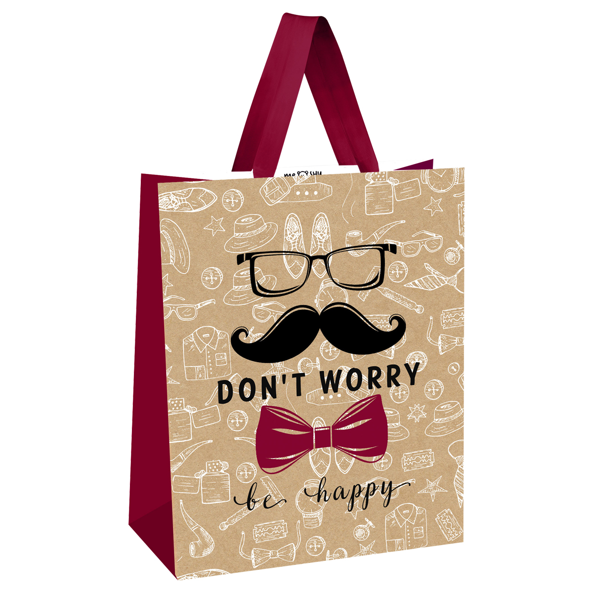 Пакет подарочный MESHU "Don't worry", выборочный лак, крафт, 18х23х10см 4 штуки, Разноцветный
Пакет подарочный MESHU "Don't worry", выборочный лак, крафт, 18х23х10см 4 штуки, Разноцветный