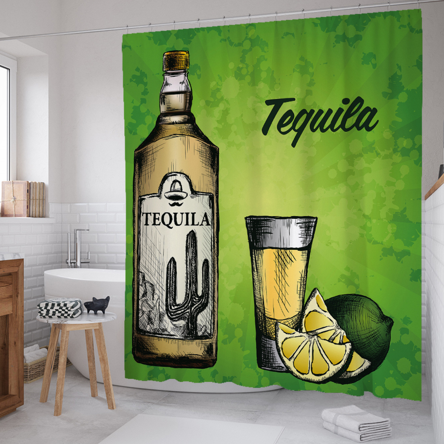Штора для ванной JoyArty "Текила и лайм" из сатена, 180х200 см с крючками, Зеленый, Текила и лайм
Штора для ванной JoyArty "Текила и лайм" из сатена, 180х200 см с крючками, Зеленый, Текила и лайм