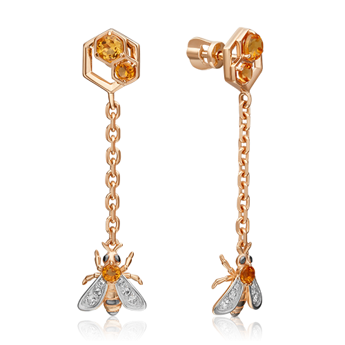 Серьги подвески из красного золота PLATINA jewelry 02-4684-00, топаз/цитрин, 02-4684-00
Серьги подвески из красного золота PLATINA jewelry 02-4684-00, топаз/цитрин, 02-4684-00