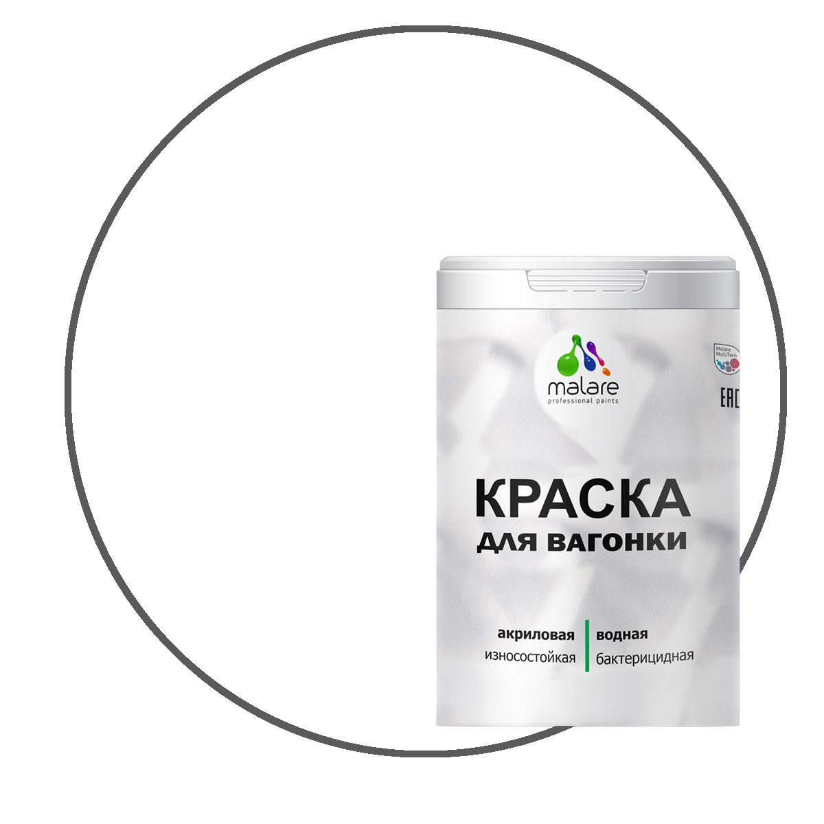 Краска Malare для вагонки и любых деревянных поверхностей, белый, 1 кг, Malare-7
Краска Malare для вагонки и любых деревянных поверхностей, белый, 1 кг, Malare-7