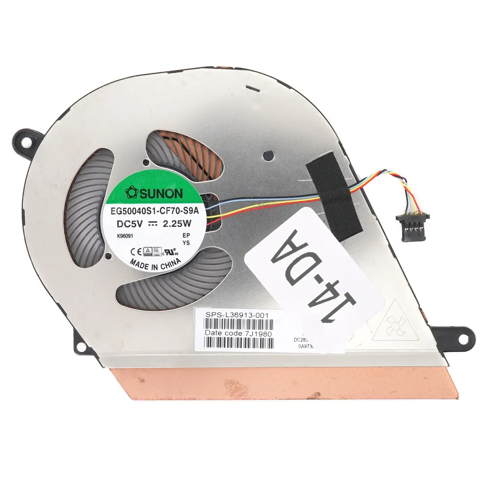 Кулер Vbparts для HP Chromebook X360 14-DA, p/n: SPS-L36913-001, EG50040S1-C(1003502115T)
Кулер Vbparts для HP Chromebook X360 14-DA, p/n: SPS-L36913-001, EG50040S1-C(1003502115T)