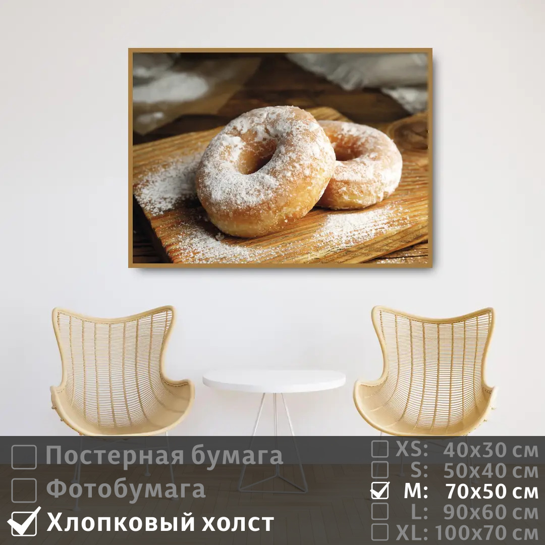 Постер на холсте ПолиЦентр Пончики в кондитерской 70х50 см, ПончикиВКондитерской
Постер на холсте ПолиЦентр Пончики в кондитерской 70х50 см, ПончикиВКондитерской