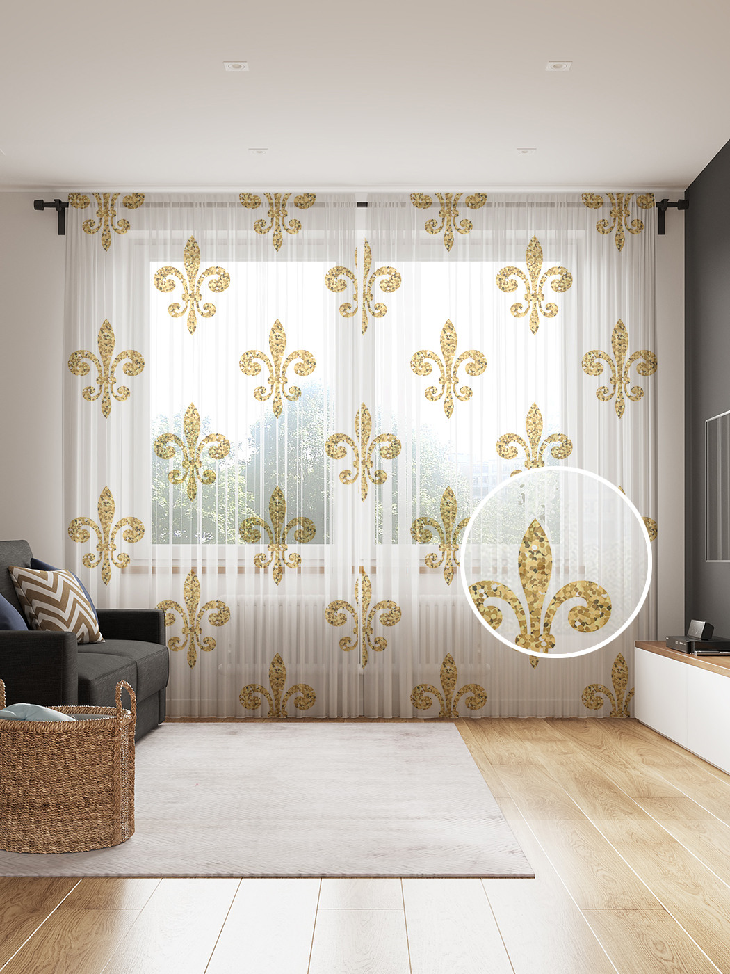 Фототюль JoyArty "Классический орнамент" 145x265см, 2 полотна, лента, 50 крючков, Классический орнамент
Фототюль JoyArty "Классический орнамент" 145x265см, 2 полотна, лента, 50 крючков, Классический орнамент